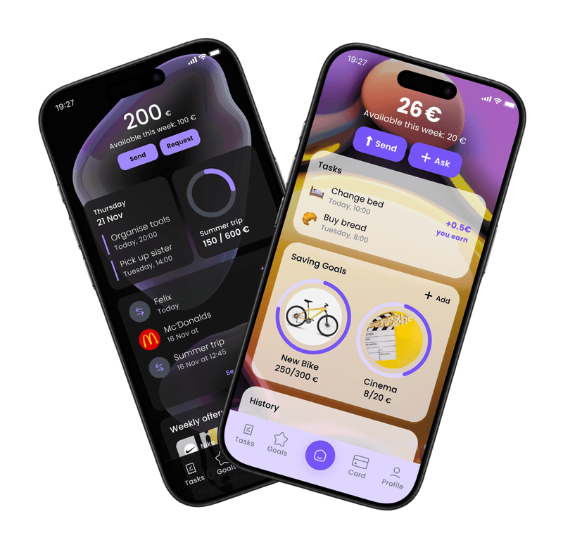 Digital wallet for families